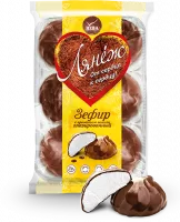 4607037432222 «Зефир с ароматом ванили глазированный» (360 г, по 12 шт., ТЗ НЕВА, Лянеж)