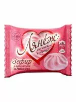 4607037432345 «Зефир с ароматом клюквы» (28 г по 30 шт., во флоу-паке, ТЗ НЕВА, Лянеж) (1)