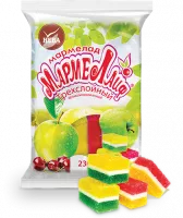 4607037433540 «Мармелад желейный резной «Трехслойный» ароматизированный» (230 г, по 8 шт., ТЗ НЕВА, «Мармелайф»)