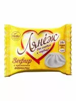 4607037432369 «Зефир с ароматом ванили» (28 г по 30 шт., во флоу-паке, ТЗ НЕВА, Лянеж) (1)