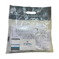 Талит Годоль белый серебряная нить 55