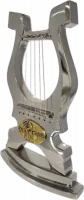 David's harp made of aluminium with nickel plating, handmade