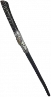 Shofar oryx, exotic, silver and gold plated, with a menorah pattern, handmade_1