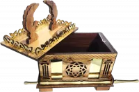 Large model of the Ark of the Covenant made of olive wood, handmade_2