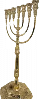 Gold-plated Temple Menorah, a replica of the original, 24inch_1