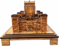 Large model of the Second Temple, made of olive wood, handmade2