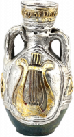 Antique silver-plated urn,handmade
