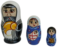 Матрешка Еврейская семья (3 шт) 
