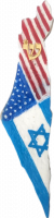 Israel Map Mezuzah 2, painting of country flags, handmade(1)