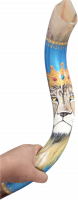 Shofar Kudu  Lion of Judah with Crown, handmade_2