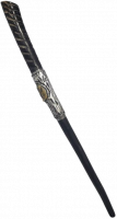 Shofar oryx, exotic, silver and gold plated, with a menorah pattern, handmade_1